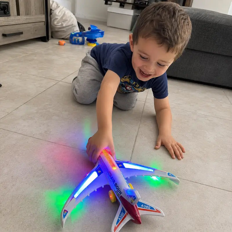 🚀Dzieci się nudzą w domu?🔥Wielka wyprzedaż świąteczna – oszczędź 50%｜Interaktywny elektryczny model samolotu dla maluchów ✨✈️