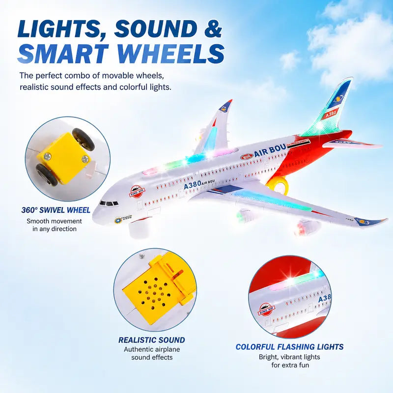 🚀Dzieci się nudzą w domu?🔥Wielka wyprzedaż świąteczna – oszczędź 50%｜Interaktywny elektryczny model samolotu dla maluchów ✨✈️