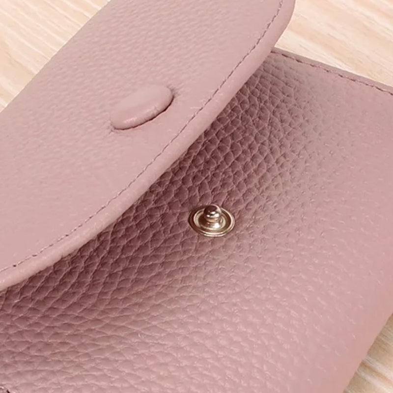 👝Modny krótki portfel ze skóry PU z wzorem liczi