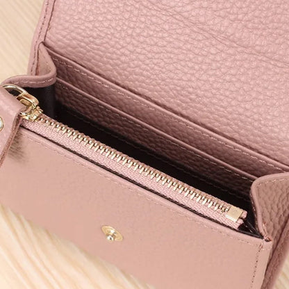 👝Modny krótki portfel ze skóry PU z wzorem liczi