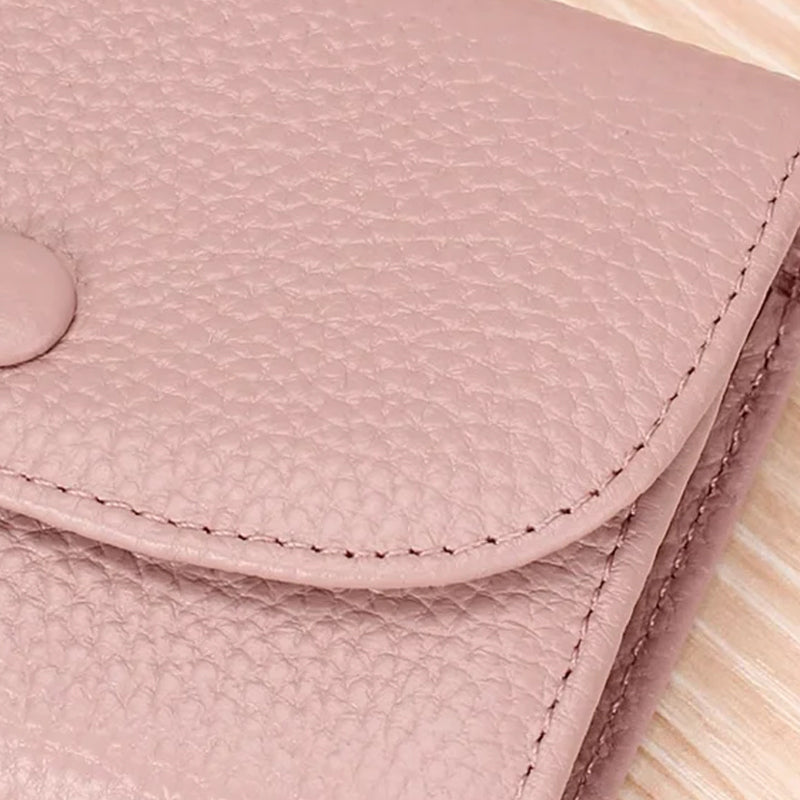 👝Modny krótki portfel ze skóry PU z wzorem liczi