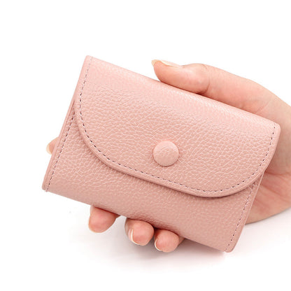 👝Modny krótki portfel ze skóry PU z wzorem liczi
