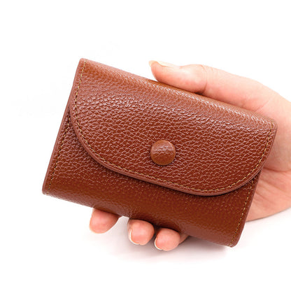 👝Modny krótki portfel ze skóry PU z wzorem liczi