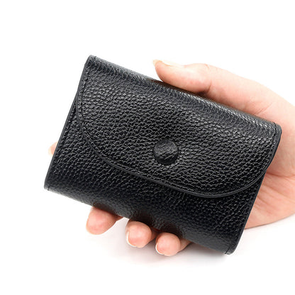 👝Modny krótki portfel ze skóry PU z wzorem liczi