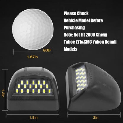 Uniwersalne oświetlenie LED tablicy rejestracyjnej