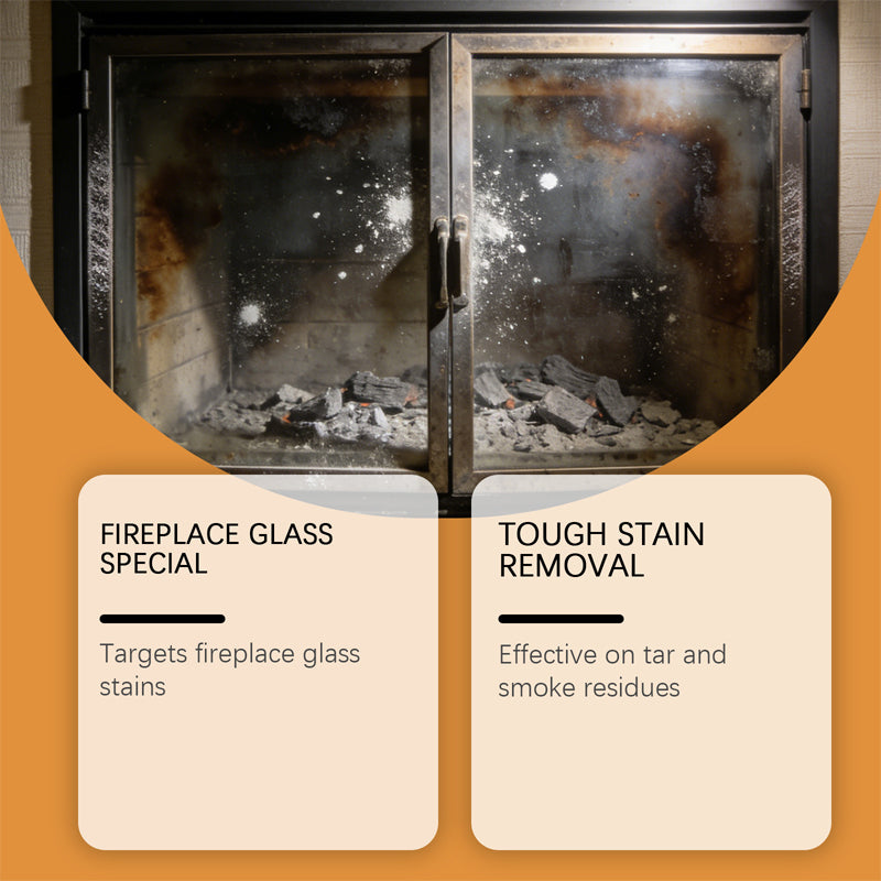 Fireplace Glass Cleaner Kit
