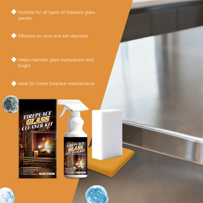 Fireplace Glass Cleaner Kit