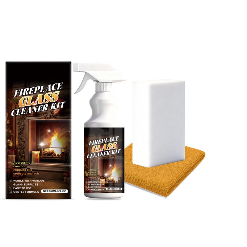 Fireplace Glass Cleaner Kit