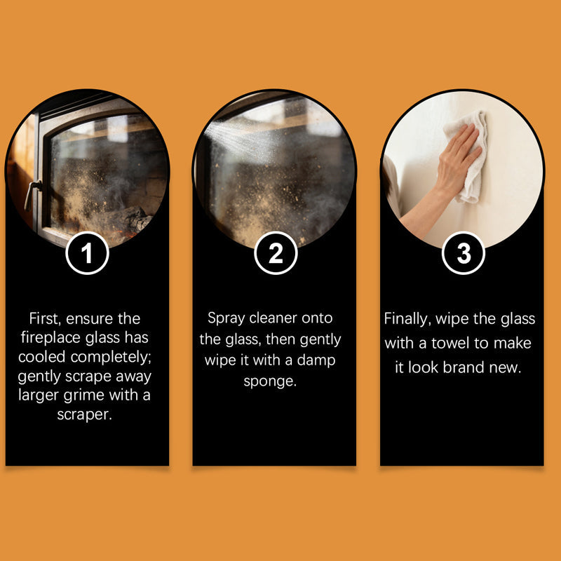 Fireplace Glass Cleaner Kit