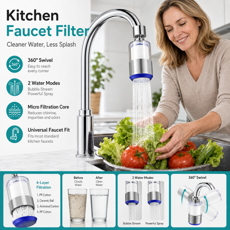 🥳HIT SPRZEDAŻY! Obrotowy filtr do baterii kuchennej 360°💧✨
