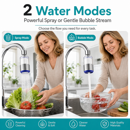 🥳HIT SPRZEDAŻY! Obrotowy filtr do baterii kuchennej 360°💧✨