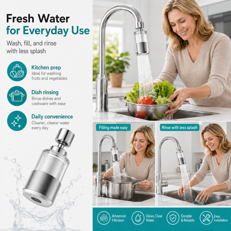 🥳HIT SPRZEDAŻY! Obrotowy filtr do baterii kuchennej 360°💧✨