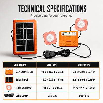 ☀️ Teraz 50% taniej! Przenośny system zasilania solarnego z 2 lampami LED – zestaw generatora solarnego typu off-grid, wieloportowa stacja ładowania na kemping, do użytku w sytuacjach awaryjnych i w terenie.