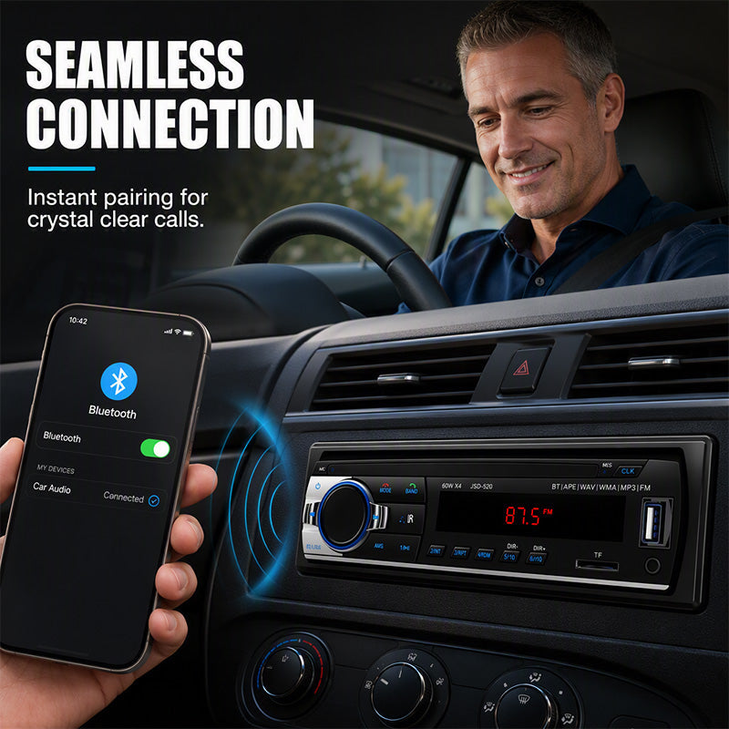 💥 Okazja nie do przegapienia 🎵🚗 Radio samochodowe Bluetooth 5.0 z dwoma portami USB i zestawem głośnomówiącym