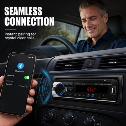 💥 Okazja nie do przegapienia 🎵🚗 Radio samochodowe Bluetooth 5.0 z dwoma portami USB i zestawem głośnomówiącym