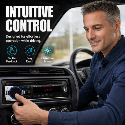 💥 Okazja nie do przegapienia 🎵🚗 Radio samochodowe Bluetooth 5.0 z dwoma portami USB i zestawem głośnomówiącym