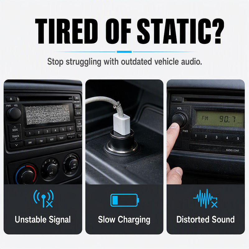 💥 Okazja nie do przegapienia 🎵🚗 Radio samochodowe Bluetooth 5.0 z dwoma portami USB i zestawem głośnomówiącym