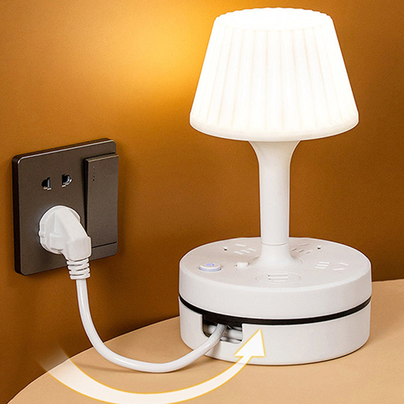 💡 Bedside Lamp with AC Outlets and USB Ports