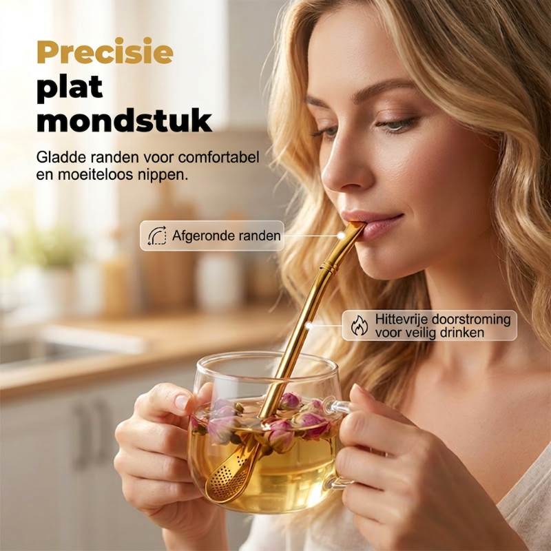 📢📢50% taniej!! ⏰Filtr do herbaty, łyżeczka i słomka w jednym