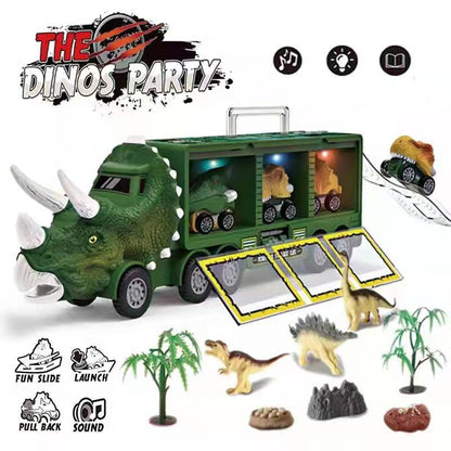 🦖⏰ CZASOWA OBNIŻKA 50% – Muzyczna Ciężarówka z Dinozaurami | Transportuj, baw się i odkrywaj muzykę