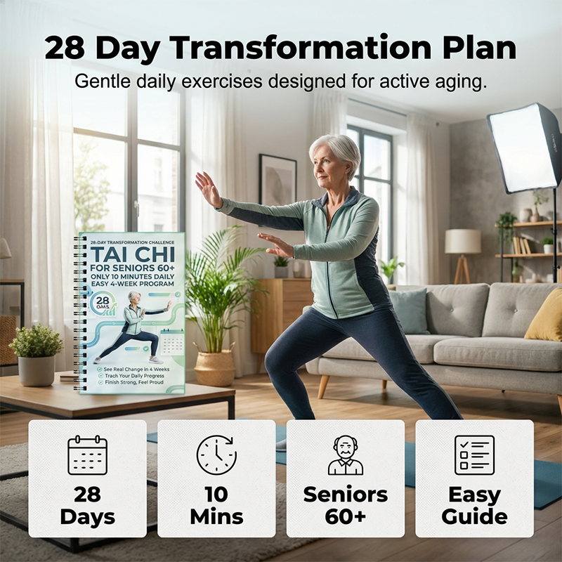⏳ Oferta ograniczona czasowo: 50% taniej ⏰ Wskazówka dla zdrowia | Książka z 28-dniowym programem Tai Chi 🧘☯️
