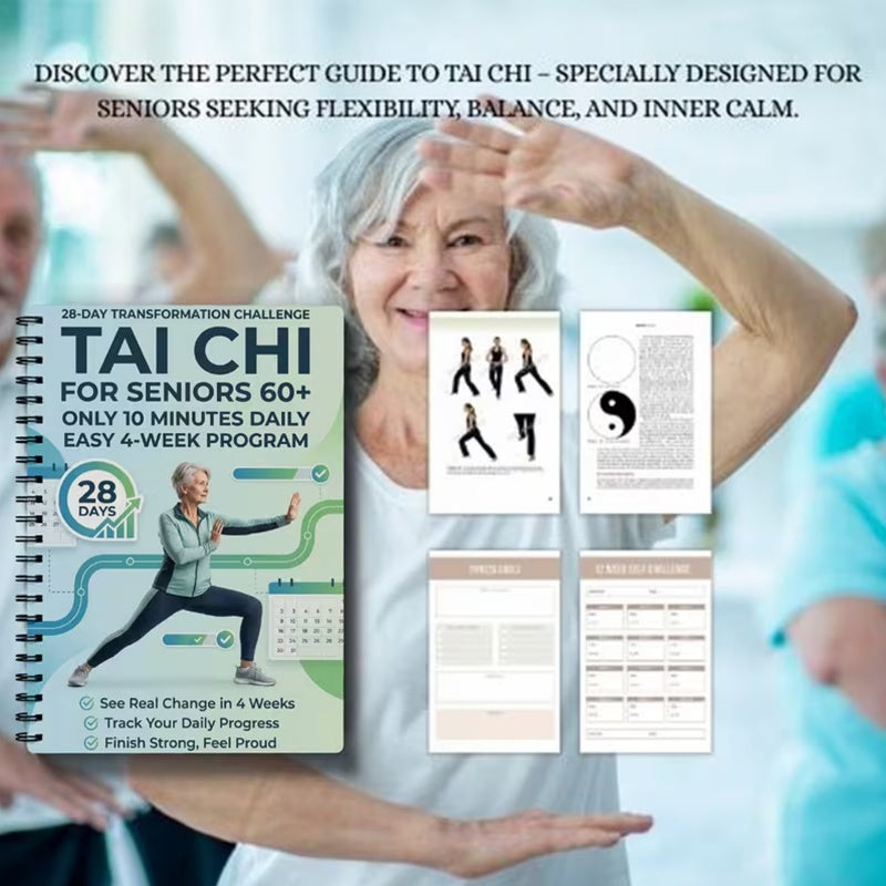 ⏳ Oferta ograniczona czasowo: 50% taniej ⏰ Wskazówka dla zdrowia | Książka z 28-dniowym programem Tai Chi 🧘☯️