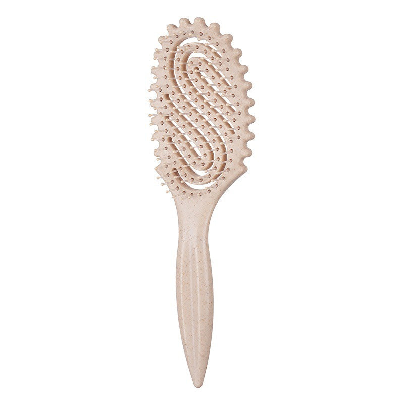 Vented Boar Bristle Brush for Curly Hair