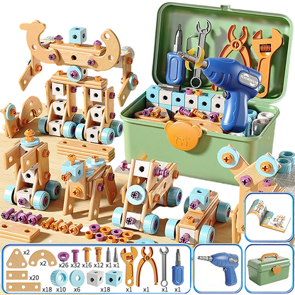 🧩 Edukacyjny zestaw do montażu – 50% ZNIŻKI! OFERTA LIMITOWANA!✨ Buduj, ucz się i baw kreatywnie – rozwija wyobraźnię, zdolności manualne i logiczne myślenie. 🔧Idealny dla dzieci w każdym wieku! 🧠