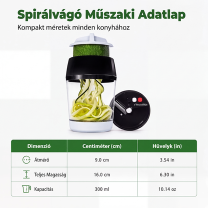 🥒 Ręczna spiralna krajalnica do warzyw – kreatywne krojenie warzyw w domu