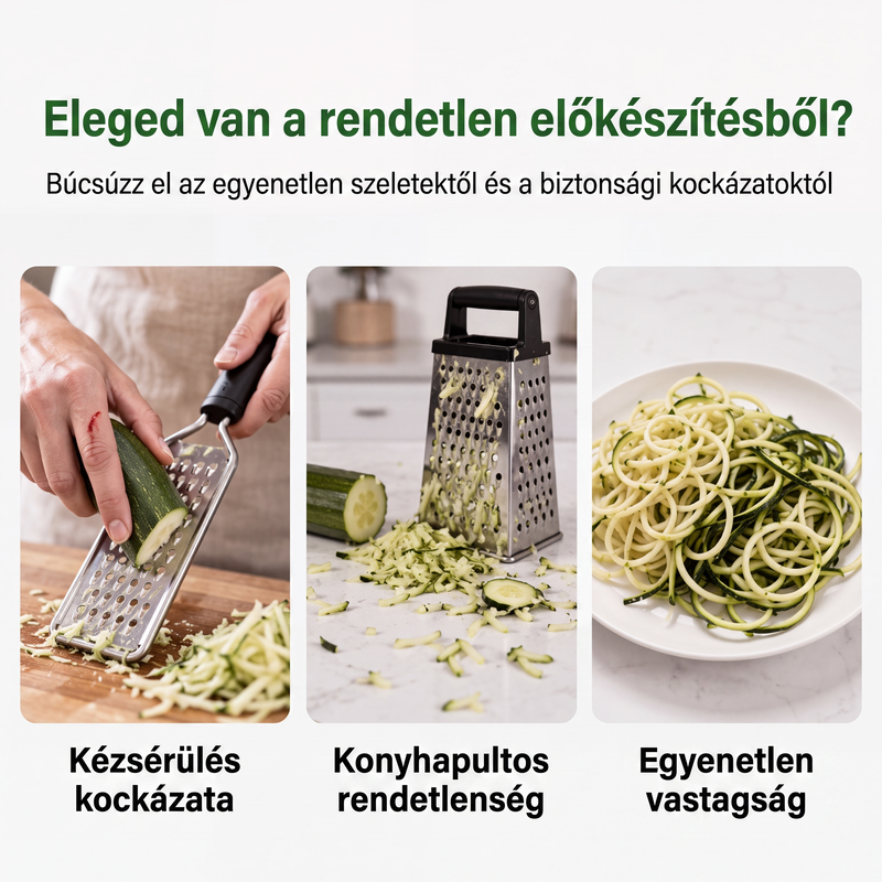 🥒 Ręczna spiralna krajalnica do warzyw – kreatywne krojenie warzyw w domu