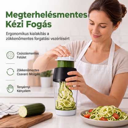 🥒 Ręczna spiralna krajalnica do warzyw – kreatywne krojenie warzyw w domu