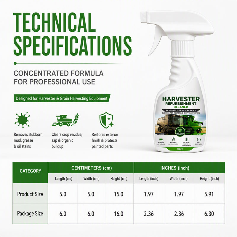 Spray czyszczący i odnawiający do kombajnów