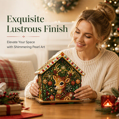 🎄✨ Zestaw DIY do tworzenia świątecznych obrazków 3D z perełkami – ręcznie wykonana dekoracja świąteczna (6 wzorów)