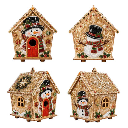 🎄✨ Zestaw DIY do tworzenia świątecznych obrazków 3D z perełkami – ręcznie wykonana dekoracja świąteczna (6 wzorów)