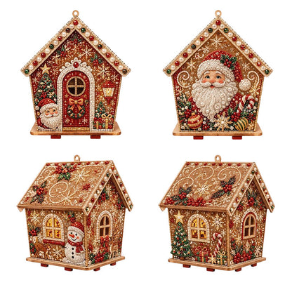 🎄✨ Zestaw DIY do tworzenia świątecznych obrazków 3D z perełkami – ręcznie wykonana dekoracja świąteczna (6 wzorów)