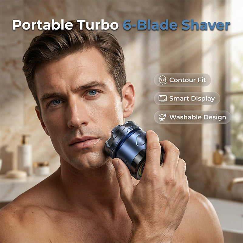 Elektryczna golarka do głowy z 6 ostrzami dla łysych mężczyzn