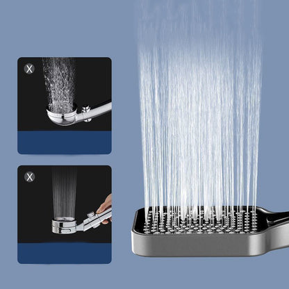 🚿 Wysokociśnieniowa głowica prysznicowa z 4 trybami (wersja premium) – luksusowa kąpiel w Twoim domu! 💧✨