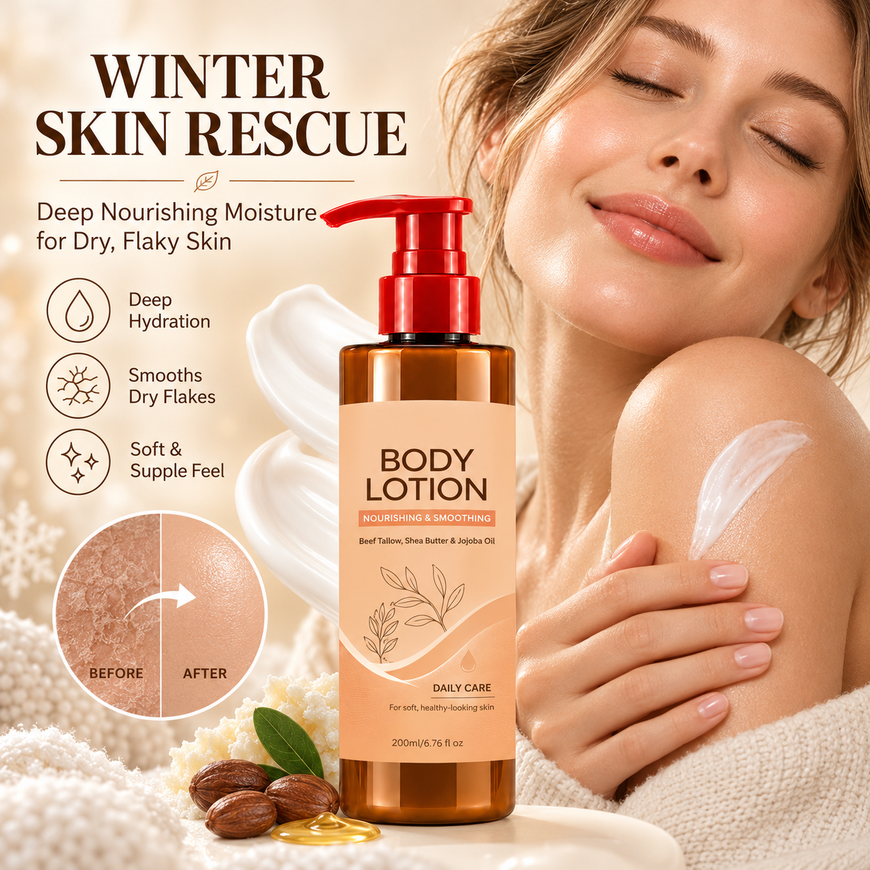 Nawilżający balsam do ciała do codziennego stosowania