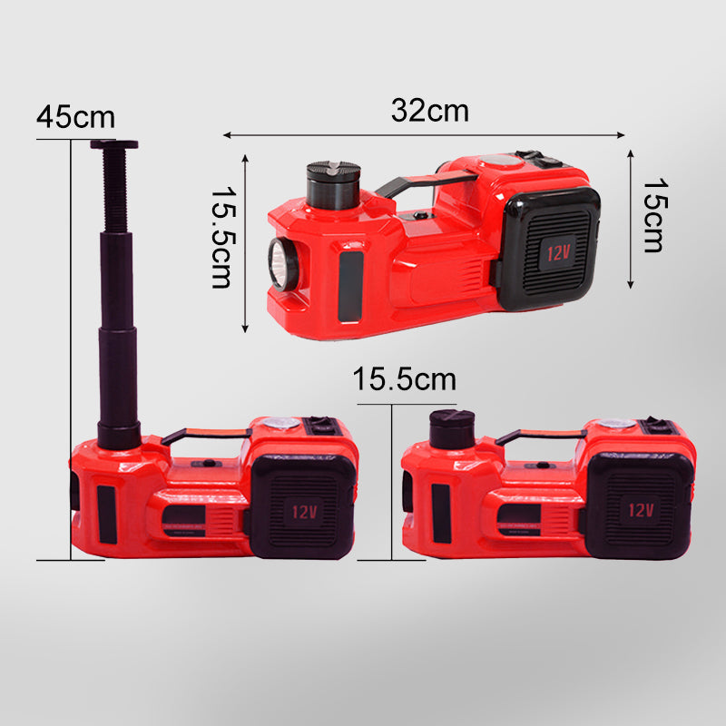 Zestaw elektrycznego podnośnika hydraulicznego 12 V do samochodów
