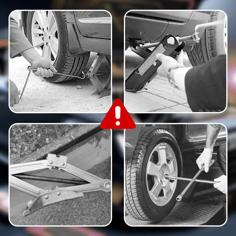 Zestaw elektrycznego podnośnika hydraulicznego 12 V do samochodów