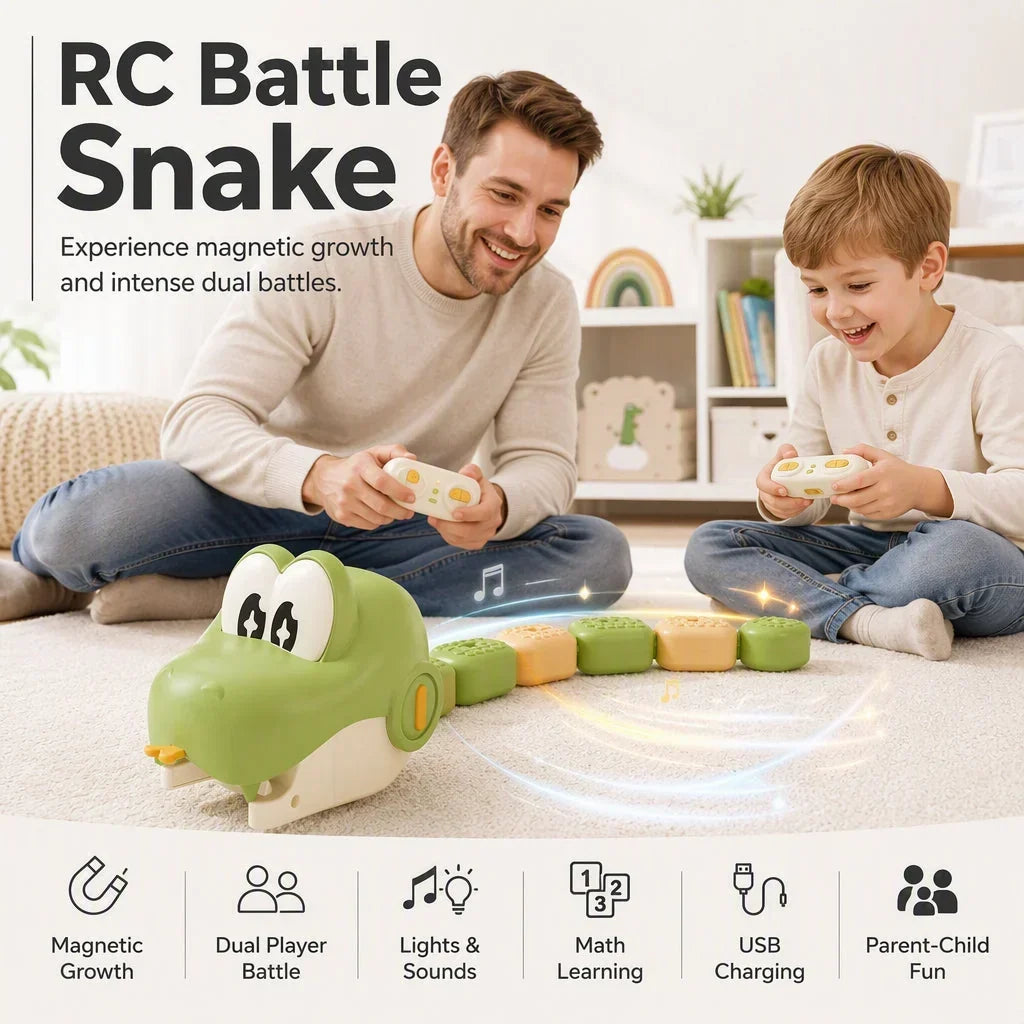 🐍 Gra magnetyczna – węże bojowe – 50% ZNIŻKI! OFERTA LIMITOWANA!🧲 Dla 2 graczy, 2 piloty, jedna arena – świetna zabawa dla dzieci i całej rodziny. Rozwija zręczność i refleks! 🎮✨