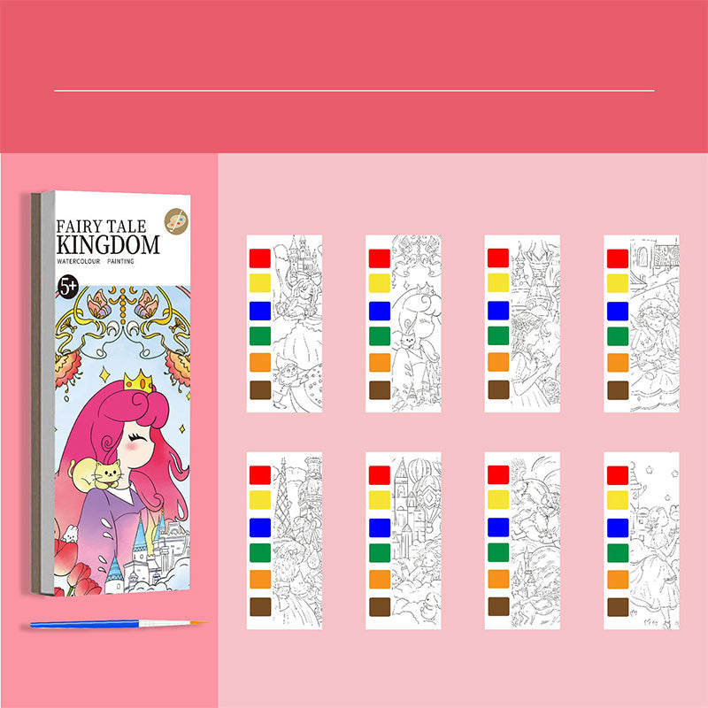 🖌️ Mini-szkicownik akwarelowy dla dzieci – kreatywna zabawa w każdym miejscu ✨