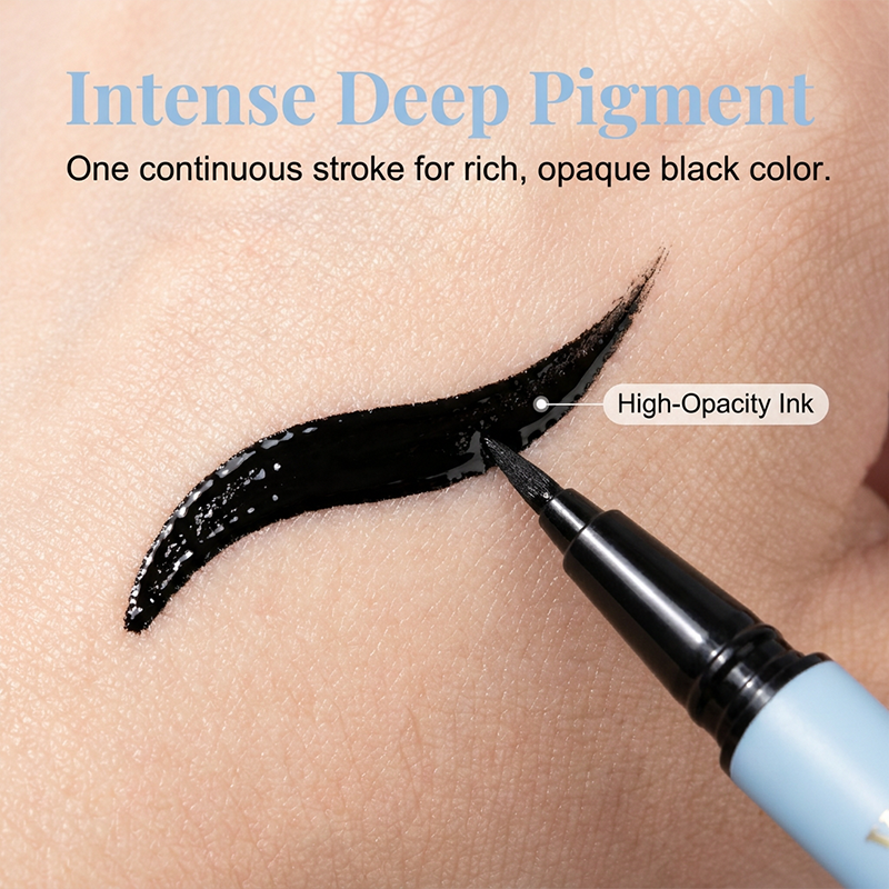 👁️Wodoodporny eyeliner w pisaku z cienką końcówką👁️ – Końcówka 0,01 mm i formuła odporna na rozmazywanie – Idealny do precyzyjnego, trwałego makijażu oczu ⚡
