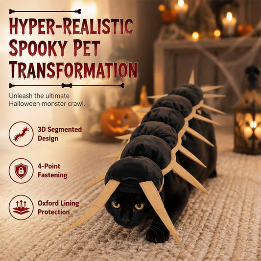 Upiorny kostium na Halloween w kształcie kota-stonogi