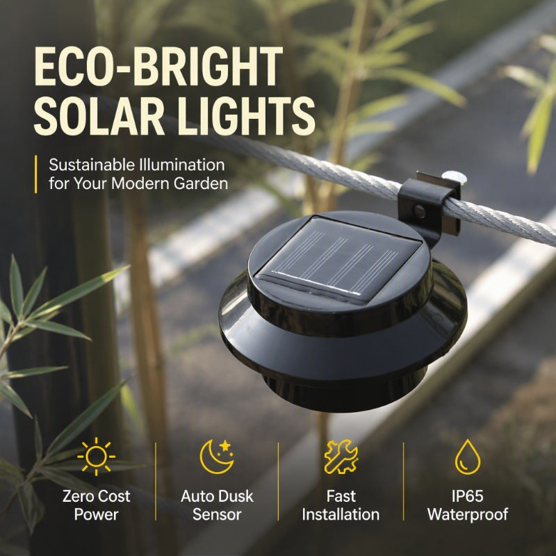 🌞💡 Wodoodporna lampa solarna LED – na rynnę i ścianę, światło bez prądu! ✨🏠