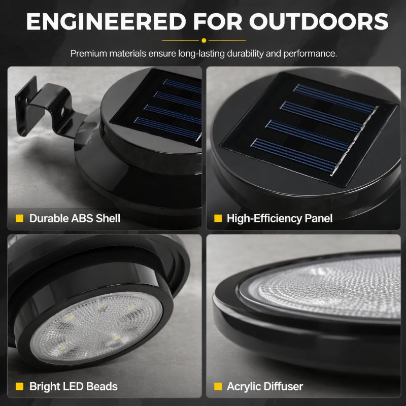 🌞💡 Wodoodporna lampa solarna LED – na rynnę i ścianę, światło bez prądu! ✨🏠
