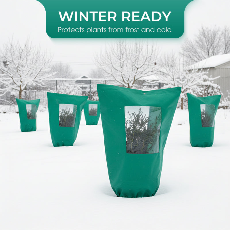 ❄️ OFERTA LIMITOWANA: -50% 🌱 Zimowa osłona na rośliny — ochrona przed mrozem, zamek błyskawiczny i ściągacz, przezroczyste okienko