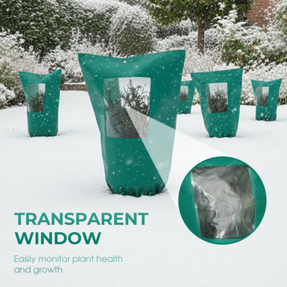 ❄️ OFERTA LIMITOWANA: -50% 🌱 Zimowa osłona na rośliny — ochrona przed mrozem, zamek błyskawiczny i ściągacz, przezroczyste okienko