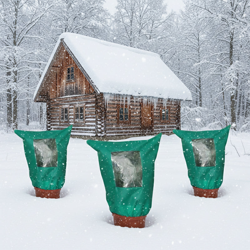 ❄️ OFERTA LIMITOWANA: -50% 🌱 Zimowa osłona na rośliny — ochrona przed mrozem, zamek błyskawiczny i ściągacz, przezroczyste okienko