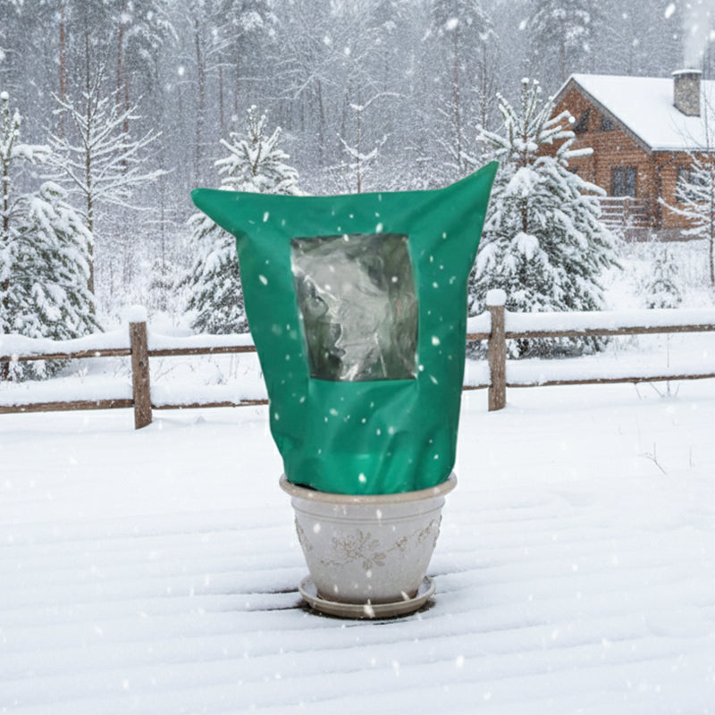 ❄️ OFERTA LIMITOWANA: -50% 🌱 Zimowa osłona na rośliny — ochrona przed mrozem, zamek błyskawiczny i ściągacz, przezroczyste okienko